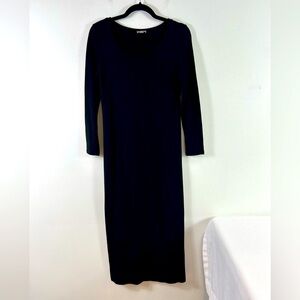 J. Jill Dress T-Shirt Black Long‎ Sleeve Round Neck Women’s Size XS Petite EUC